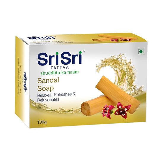 Sri Sri Tattva Sandal Soap Relaxes,Refreshes & Rejuvenates The Skin 100gm