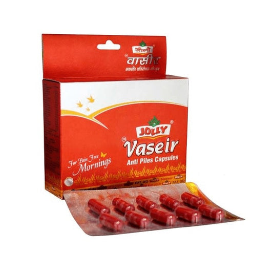 Jolly Ayurvedisches Vaseer Anti-Hämorrhoiden-Gel, 25 g und 10 Kapseln