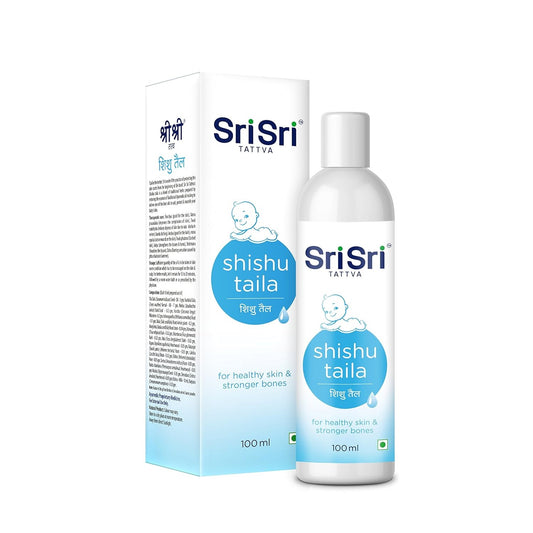 Sri Sri Tattva Ayurvedic Shishu Delicate Skin Of Babies For Healthy Skin Taila Oil 100ml