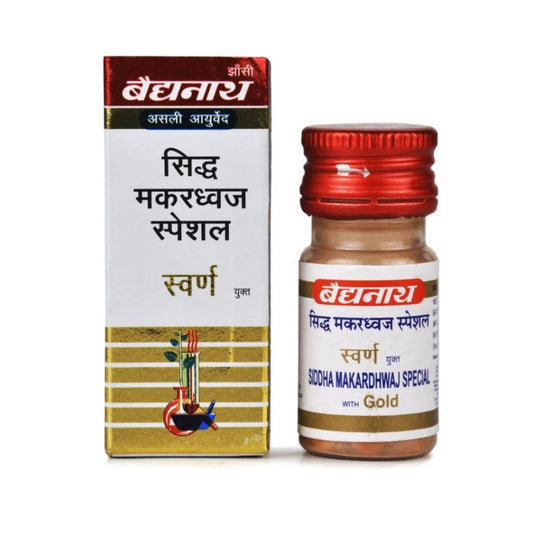 Baidyanath Ayurvedische Siddha Makardhwaj Spezial-Goldtablette