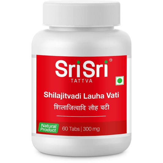 Sri Sri Tattva Ayurvedic Shilajitvadi Lauha Vati 300mg 60 Tablets