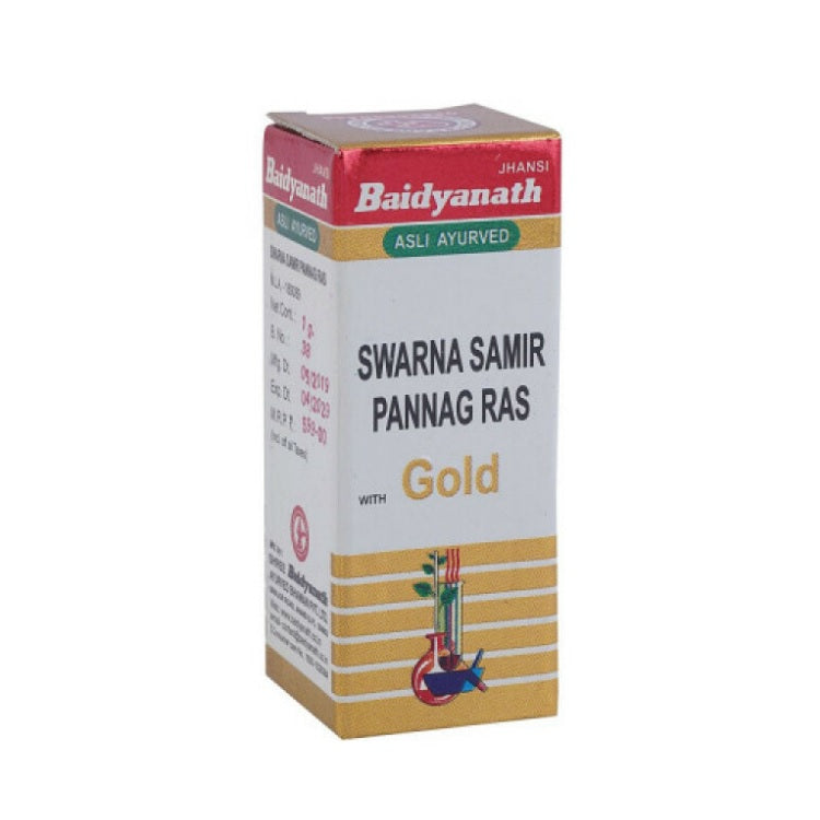 Baidyanath Ayurvedic Swarn Sameerpannag Ras Bhasma Powder 1gm