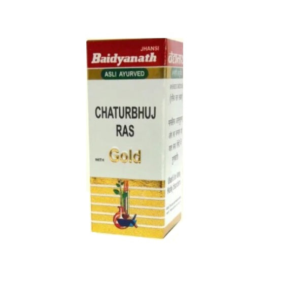 Baidyanath Ayurvedic (Jhansi) Chaturbhuj Ras with Gold Powder