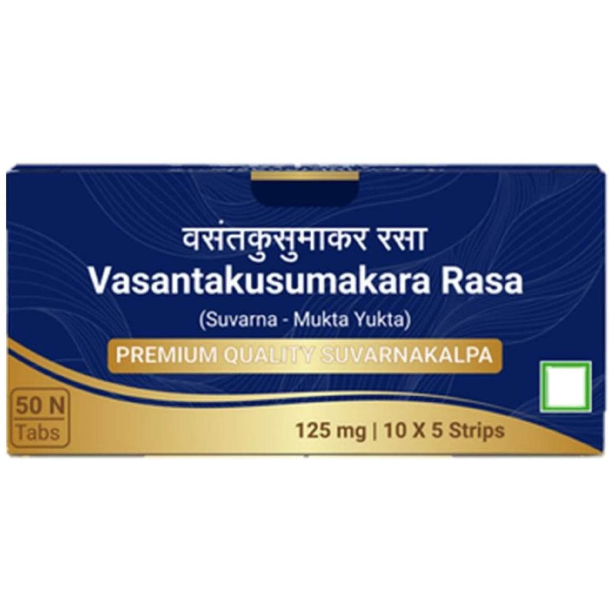 Sri Sri Tattva Ayurvedic Vasant Kusumakar Ras Suvarnakalpa 10 Strips Tablets
