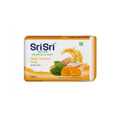 Sri Sri Tattva Haldi Chandan Soap For A Golden Glow (3+1 Combo Pack) 100gm