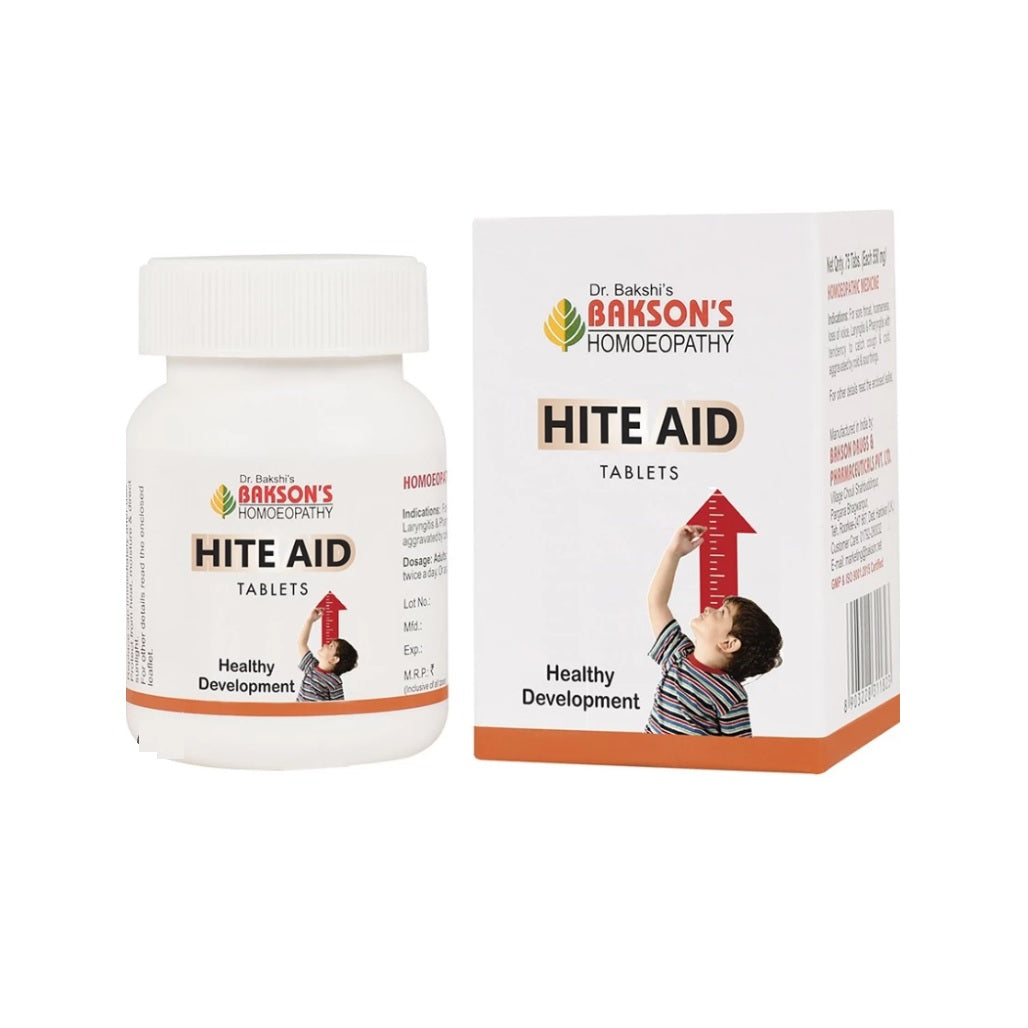 Bakson's Homoeopathy Hite Aid Unterstützt das Wachstum, 75 Tabletten