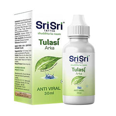 Sri Sri Tattva Ayurvedic Tulasi Arka Anti Viral unterstützt die Gesundheit der Atemwege, 30 ml