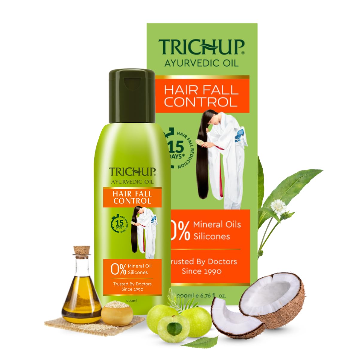 Vasu Trichup Ayurvedic Hair Fall Control No Mineral & Paraben Hair Oil