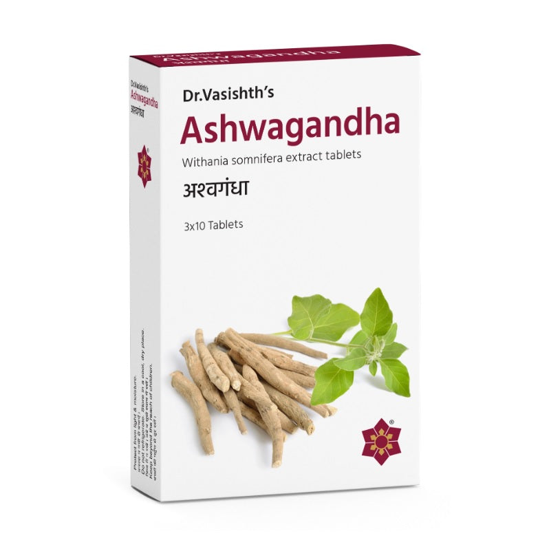 Dr.Vasishths ayurvedische Ashwagandha 3 x 10 Tabletten