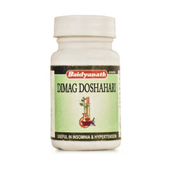 Baidyanath Ayurvedic Jhansi Dimag Doshari Nützlich bei Schlaflosigkeit und Bluthochdruck 50 Tabletten