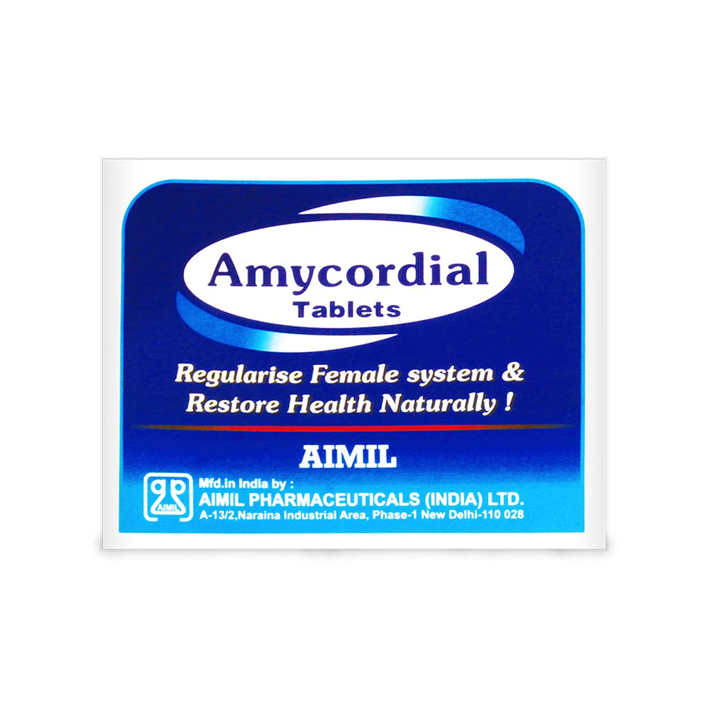 Aimil Ayurvedic Amycordial Forte Syrup & Forte Tablets 30 Tablets | Women's Health & Uterine Tonic
