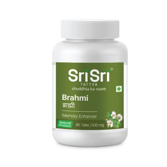 Sri Sri Tattva Ayurvedic Brahmi 500Mg Memory Enhancer 60 Tablet