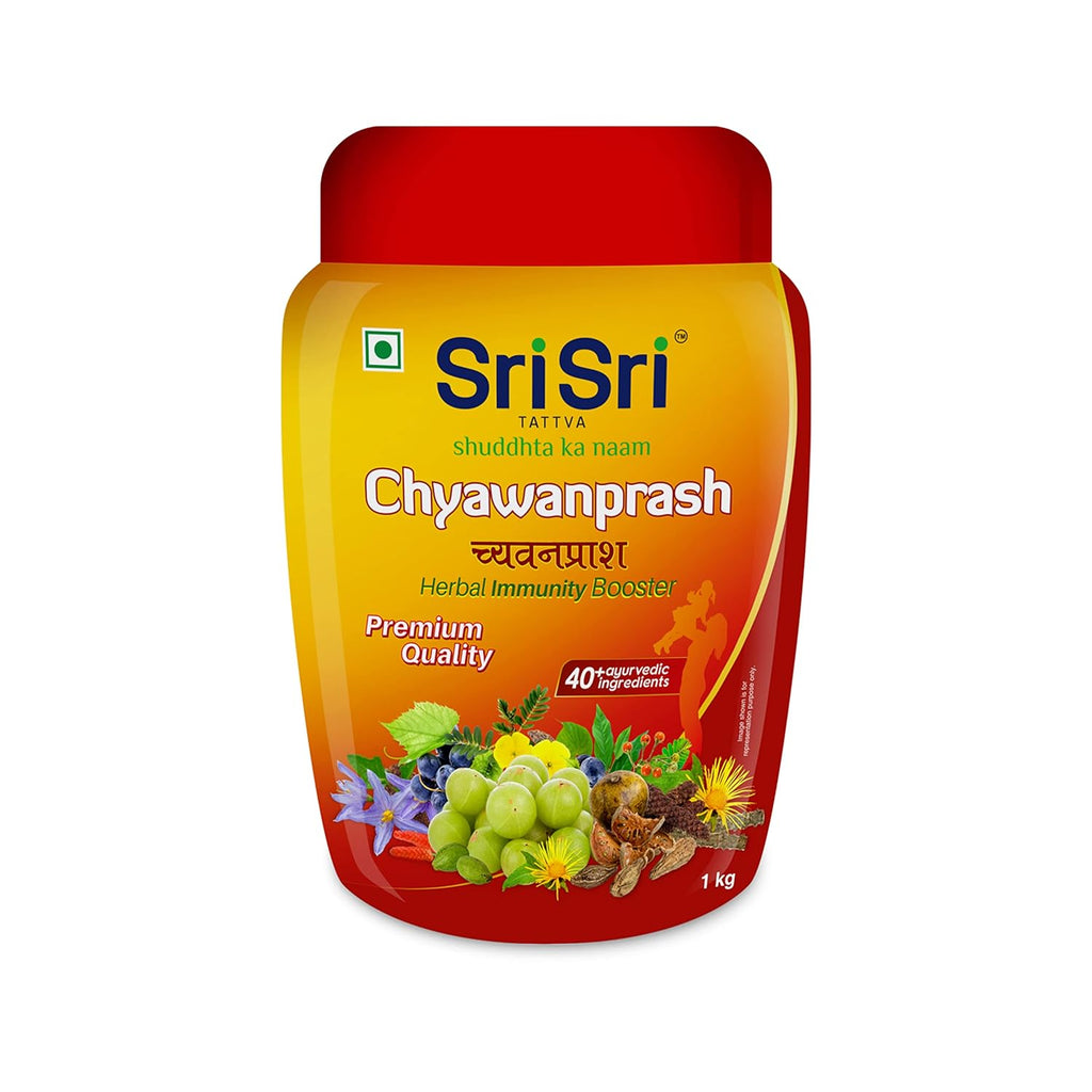 Sri Sri Tattva Ayurvedischer Kräuter-Immunitätsverstärker, 40+ Inhaltsstoffe, Chyawanprash