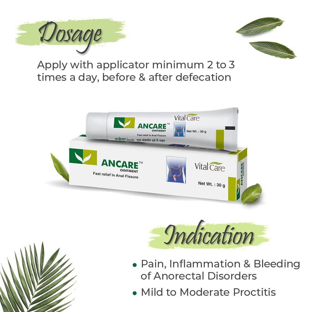 Vital Care Ayurvedic Ancare Fast Relief In Anal Fissure 30gm