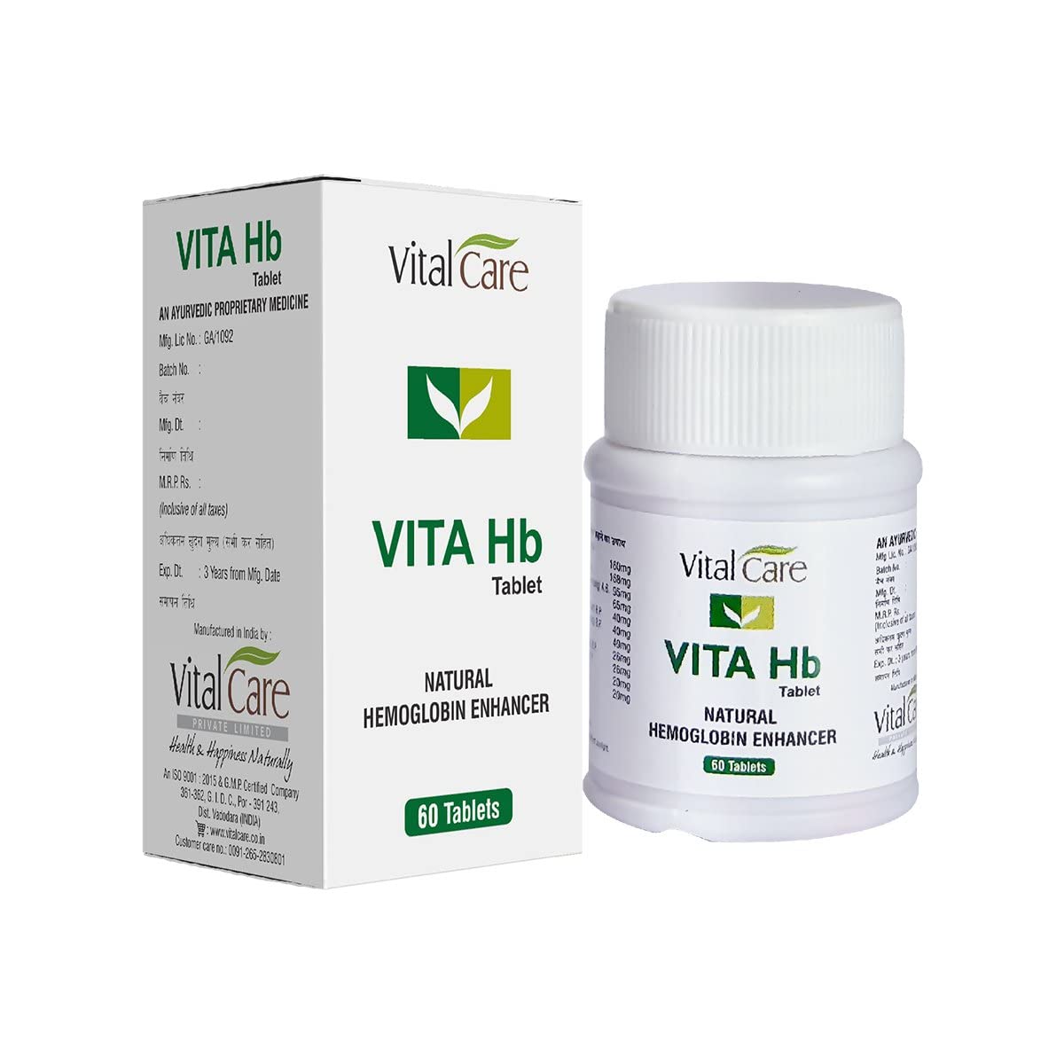 Vital Care Ayurvedic Vita Hb 60 Capsule