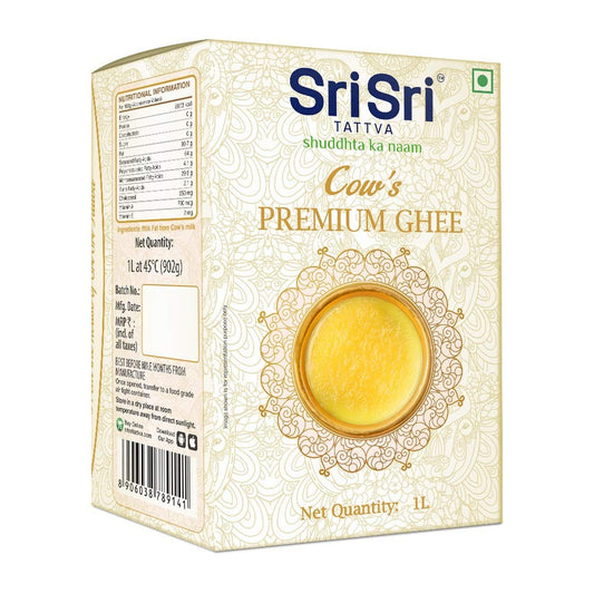 Sri Sri Tattva Ayurvedic Premium für bessere Verdauung und Immunität, flüssiges Kuh-Ghee