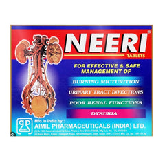 Aimil Ayurvedic Neeri for Kidney Health Urinary Tract Infections (UTI) Kft Syrup & Tablet