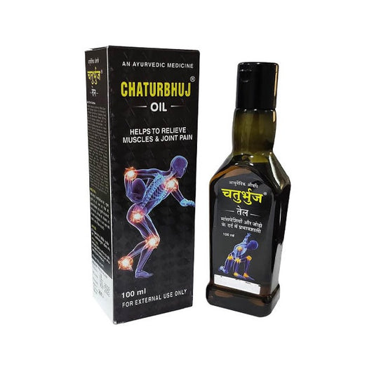 Chaturbhuj Ayurvedic Relieve Muscle And Joint Pain Relief Oil & Tablets