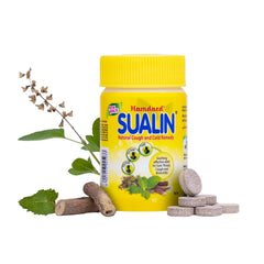 Hamdard Аюрведический Суалин для естественного средства от кашля и простуды, 50 таблеток