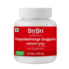 Sri Sri Tattva Ayurvedic Trayodashanga Guggulu 300mg Iron Supplement 30 Tablet