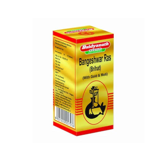 Baidyanath Ayurvedic Bangeshwar Ras Brihat with Gold and Pearl Tablets