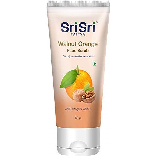 Sri Sri Tattva Walnut Orange For Rejuvenated & Fresh Skin Face Scrub 60gm