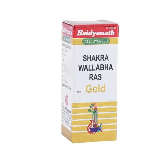 Baidyanath Ayurvedic (Jhansi) Shakra Wallabha Ras with Gold Powder