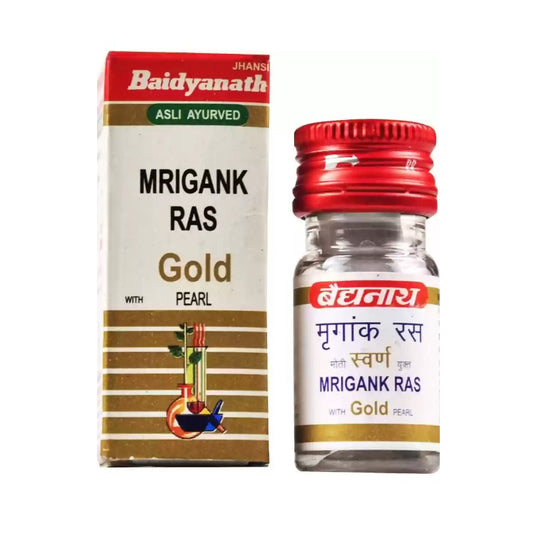 Baidyanath Ayurvedic (Jhansi) Mrigank Ras with Gold Pearl Powder