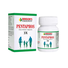 Bakson's Homoeopathy Pentaphos 3x Health Promoter Only 100 Tablet