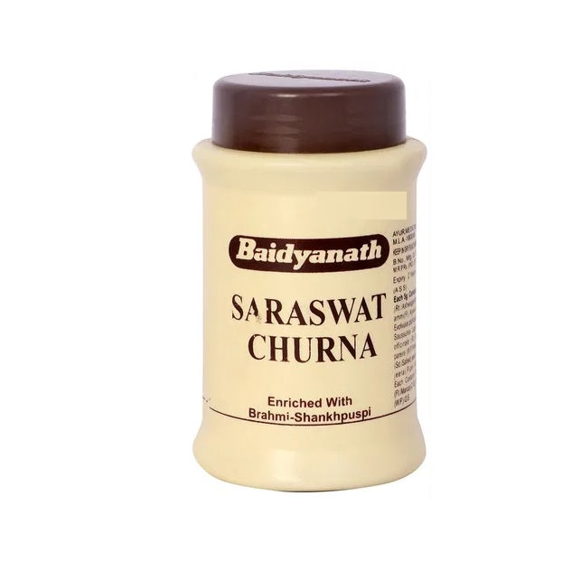 Baidyanath Ayurvedisches (Jhansi) Saraswat Churna-Pulver 60 g