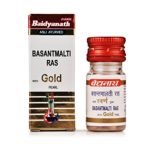 Baidyanath Ayurvedic (Jhansi) Basantmalti Ras with Gold Pearl Tablet