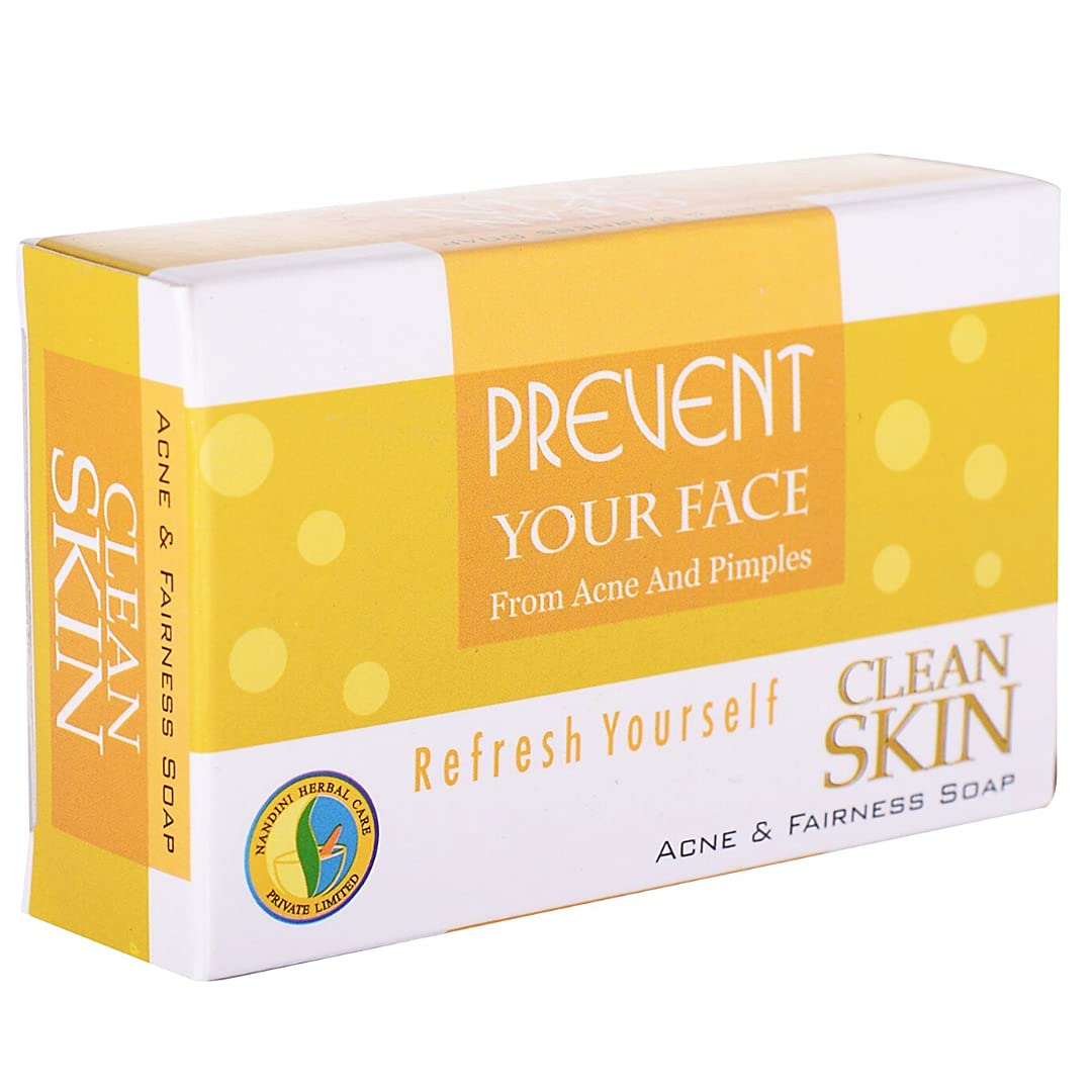 Nandini Ayurvedische Seife für saubere Haut, Akne und Fairness, 75 g