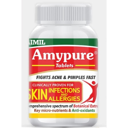 Aimil Ayurvedic Amypure Blood Purifier For Pimple Free & Glowing Skin Tablets & Syrup