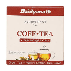 Baidyanath Ayurvedic (Jhansi) Ayurvedant Green Tea,Mulethi,Saffron 10 Tea Bags Of 2g