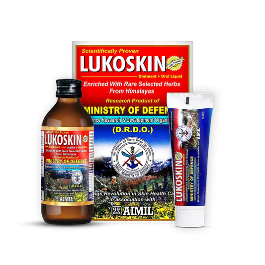Aimil Ayurvedic Lukoskin Ointment & Oral Liquid