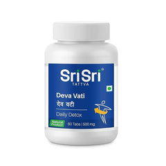 Sri Sri Tattva Ayurvedic Deva Vati 500mg Supports Body Detoxification 60 Tablets