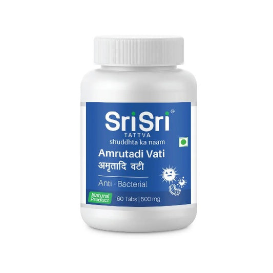 Sri Sri Tattva Ayurvedic Amrutadi Vati 500mg Anti Becterial 60 Tablets