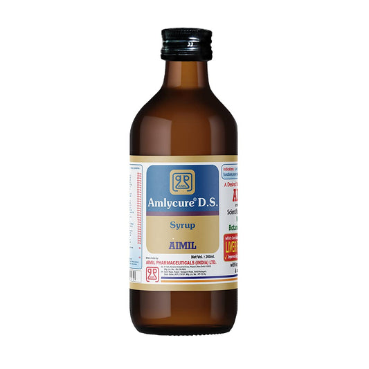 Aimil Ayurvedic Amlycure DS Kapsel zur vollständigen Leberunterstützung, Reinigungs- und Entgiftungsprodukte, Zellen und Enzyme, Kapsel und Sirup