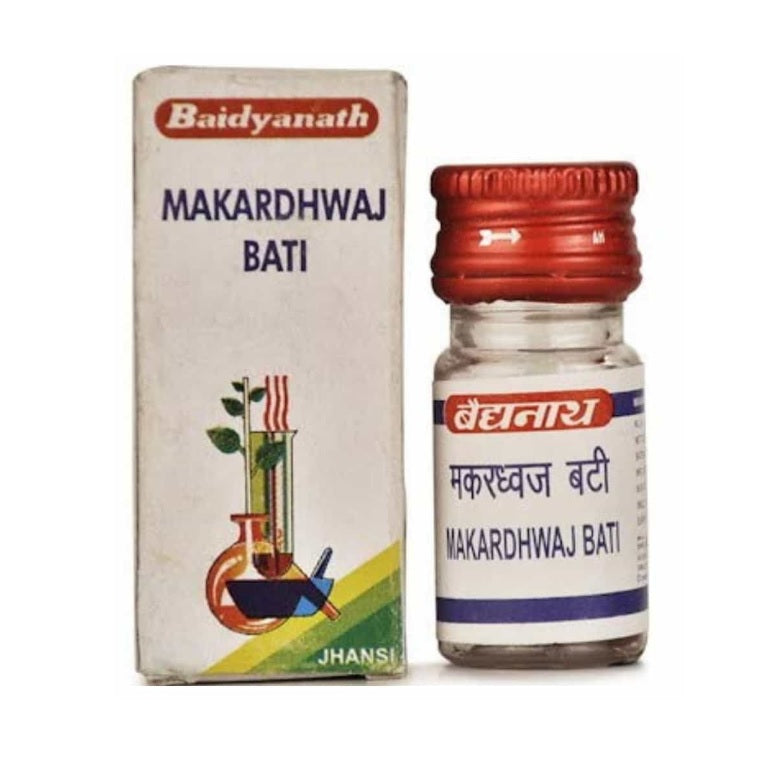 Baidyanath Ayurvedic Makardhwaj Vati Bhasma Powder 2.5gm