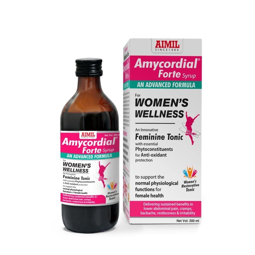 Aimil Amycordial Ayurvedic Women's Health Syrup & Tablet