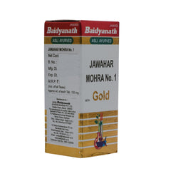 Baidyanath Ayurvedic (Jhansi) Jawahar Mohra Nr. 1 mit Goldtablette