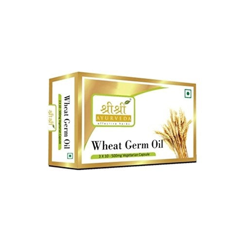 Sri Sri Tattva Ayurvedic Wheat Germ Oil Veg 500mg Vegetarian 30 Capsules