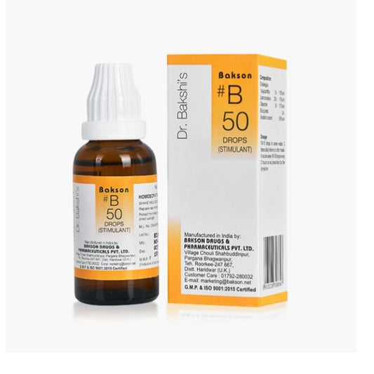 Bakson's B50 (B-50) Stimulans zur Stimulation der Herzmuskulatur, Tropfen 30 ml