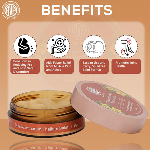 Arya Vaidya Pharmacy Dhanwantharam Thailam Pain Relief Balm – 30g