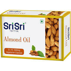 Sri Sri Tattva Ayurvedic Almond Oil 500mg Vegetarian 30 Capsule