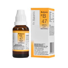 Bakson's B47 (B-47) Linke Bauchseite gegen Schmerzen in der linken Bauchseite, Tropfen 30 ml