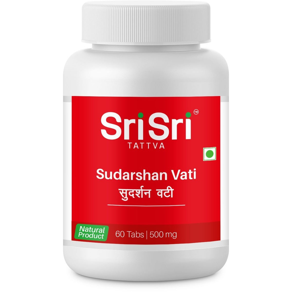 Sri Sri Tattva Ayurvedic Sudarshan Vati 500mg 60 Tablets