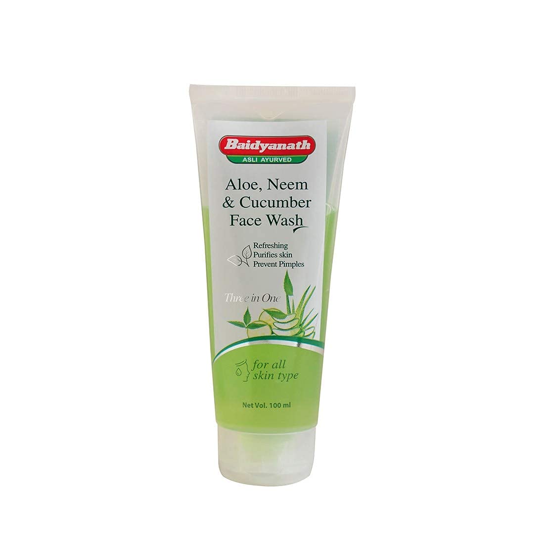 Baidyanath Ayurvedic (Jhansi) Aloe,Neem & Cucumber Face Wash 100ml