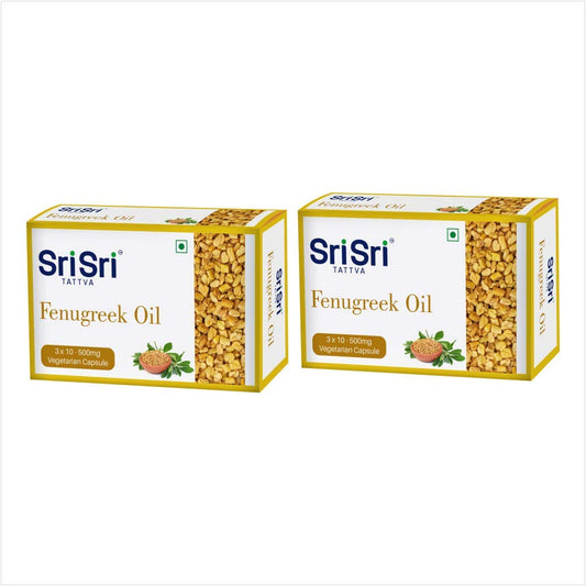 Sri Sri Tattva Ayurvedic Fenugreek Oil Veg 500mg 6 X 10 Capsule