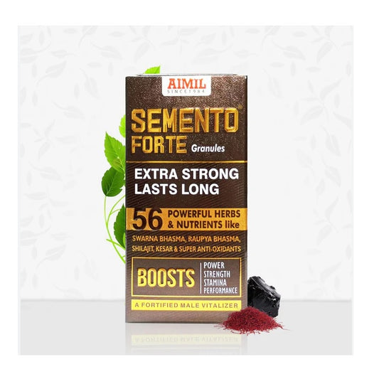 Aimil Ayurvedic Semento For Vigour And Health Men Granules Powder & Forte Capsules